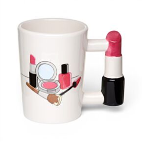 Werkzeug für Mädchen Lippenstift geformter Henkel Tasse  