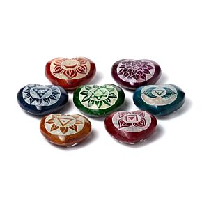 Chakra Herz mit Muster Räucherstäbchenhalter aus Speckstein Chakra Herz mit Muster Räucherstäbchenhalter aus Speckstein