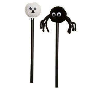 Totenkopf & Spinne Pompon Bleistift Totenkopf & Spinne Pompon Bleistift