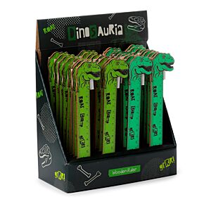 Dinosauria Dino Holzlineal (15cm) Dinosauria Dino Holzlineal (15cm)