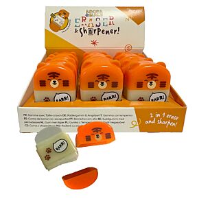 Adoramals Tiger 2-in-1 Anspitzer & Radiergummi Adoramals Tiger 2-in-1 Anspitzer & Radiergummi