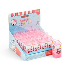 Foodiemals duftendes Radiergummi in Form einer Erdbeermilchpackung