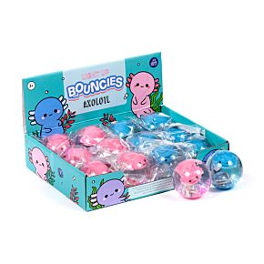 Axolotl Hoch springender blinkender LED-Flummi Axolotl Hoch springender blinkender LED-Flummi