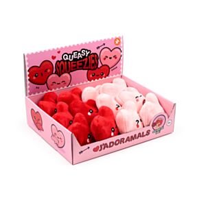 Queasy Squeezies J'Adoramals Heart Herz Plüsch Quetsch-Spielzeug