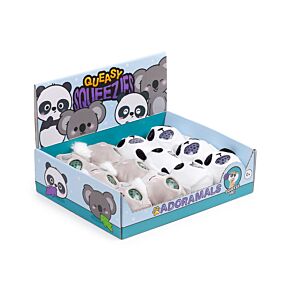Queasy Squeezies Zootiere Plüsch Quetschtiere Spielzeug (Koala/Panda)