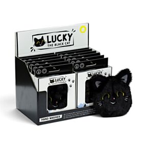 Lucky the Black Cat Katze Plüsch-Handwärmer