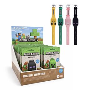 Minecraft Faces Gesichter Silikon-Digitaluhr