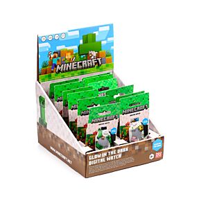 Minecraft Im Dunkeln leuchtende Silikon-Digitaluhr