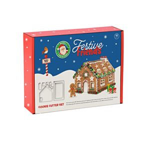 Festive Friends Weihnachten Lebkuchenhaus-Ausstechform 10-teilig