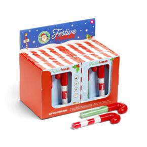 Festive Friends Weihnachten Lipgloss in Zuckerstangenform 2er-Set