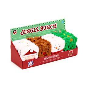 Jingle Bunch Weihnachten Plüsch-Notizbuch A7 