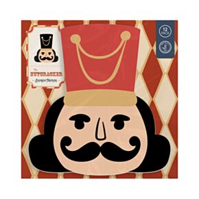 Nutcracker Weihnachten Nussknacker Packung mit 12 3-lagigen Papierservietten