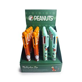 Peanuts Snoopy & Woodstock Weihnachten Mehrfarbiger Kugelschreiber (6 Farben) 