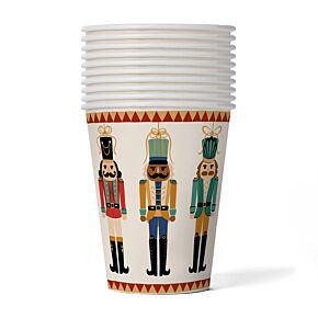 Christmas Nutcracker Weihnachten Nussknacker Papierbecher 10er-Set  (270ml)