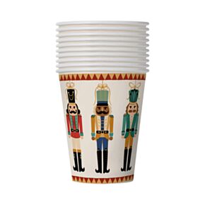 Christmas Nutcracker Weihnachten Nussknacker Papierbecher 10er-Set  (270ml)