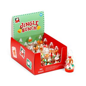 Jingle Bunch Weihnachten Radiergummis in einer Weihnachtsbaumdose