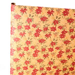 Christmas Botanicals Pflanzen Blumen Weihnachten Geschenkpapier 3m-Rolle