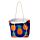 Anannas-Muster Strandtasche aus Segeltuch