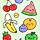Foodiemals Wassermelone & Obst Mikrofaser-Strandtuch