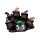 Schwarzer Kater LED Brodelnder Kessel