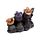 Schwarzer Kater LED Brodelnder Kessel