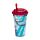 Bruchsicherer doppelwandiger Hatsune Miku-Becher und Strohhalm