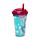 Bruchsicherer doppelwandiger Hatsune Miku-Becher und Strohhalm