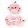 Relaxeazzz Plüsch Adoramals Puff der Kugelfisch Reisekissen & Schlafmaske 