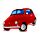 Fiat 500 Rot Kissen
