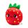 Squidglys Elidi the Strawberry Erdbeere Foodiemals Plüschfigur