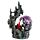 Dark Legends Feuerspeiender Drache mit Burg auf Kliff LED-Dekoration