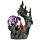 Dark Legends Feuerspeiender Drache mit Burg auf Kliff LED-Dekoration
