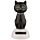 Schwarze Katze Solar Pal Wackelfigur