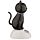 Schwarze Katze Solar Pal Wackelfigur