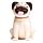 Mopps der Mops Hund Solar Pal Wackelfigur