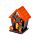 Spooky Spukhaus Kürbis Gespenst Halloween Schwarz LED-Dekoration