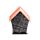Spooky Spukhaus Kürbis Gespenst Halloween Schwarz LED-Dekoration