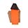 Spooky Spukhaus Schwarze Katze & Gespenst Halloween Rot-Braun LED-Dekoration
