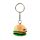 Hammy der Burger Foodiemals 3D PVC Schlüsselanhänger