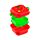 Foodiemals Elidi the Strawberry Erdbeere Stapelbare Bentobox mit Clipverschluss