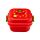 Foodiemals Elidi the Strawberry Erdbeere Stapelbare Bentobox mit Clipverschluss