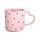 Amore Herzen Porzellanbecher mit Griff in Herzform