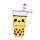 Foodiemals Boba the Bubble Tea Pop-Up Canvas-Federmäppchen