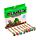 Minecraft Tools Werkzeug Radierbarer Kugelschreiber mit Silikon-Topper 8er-Set