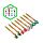 Minecraft Tools Werkzeug Radierbarer Kugelschreiber mit Silikon-Topper 8er-Set