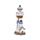 Strand-Souvenir - Leuchtturm Figur mit weißen Fischen