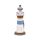 Strand-Souvenir - Leuchtturm Figur mit weißen Fischen