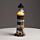 Strand-Souvenir - Leuchtturm Figur mit Muscheln und LED-Licht