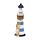 Strand-Souvenir - Leuchtturm Figur mit Muscheln und LED-Licht