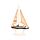 Strand-Souvenir - Segelschiff mit Anker